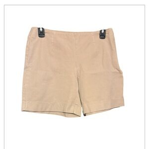 Boston Proper Women's Tan Shorts Size 6 Flat Front